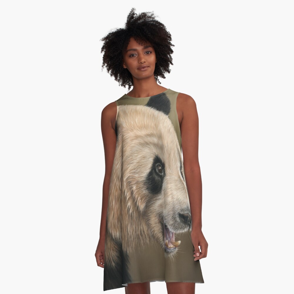 Giant Panda A-Line Dress