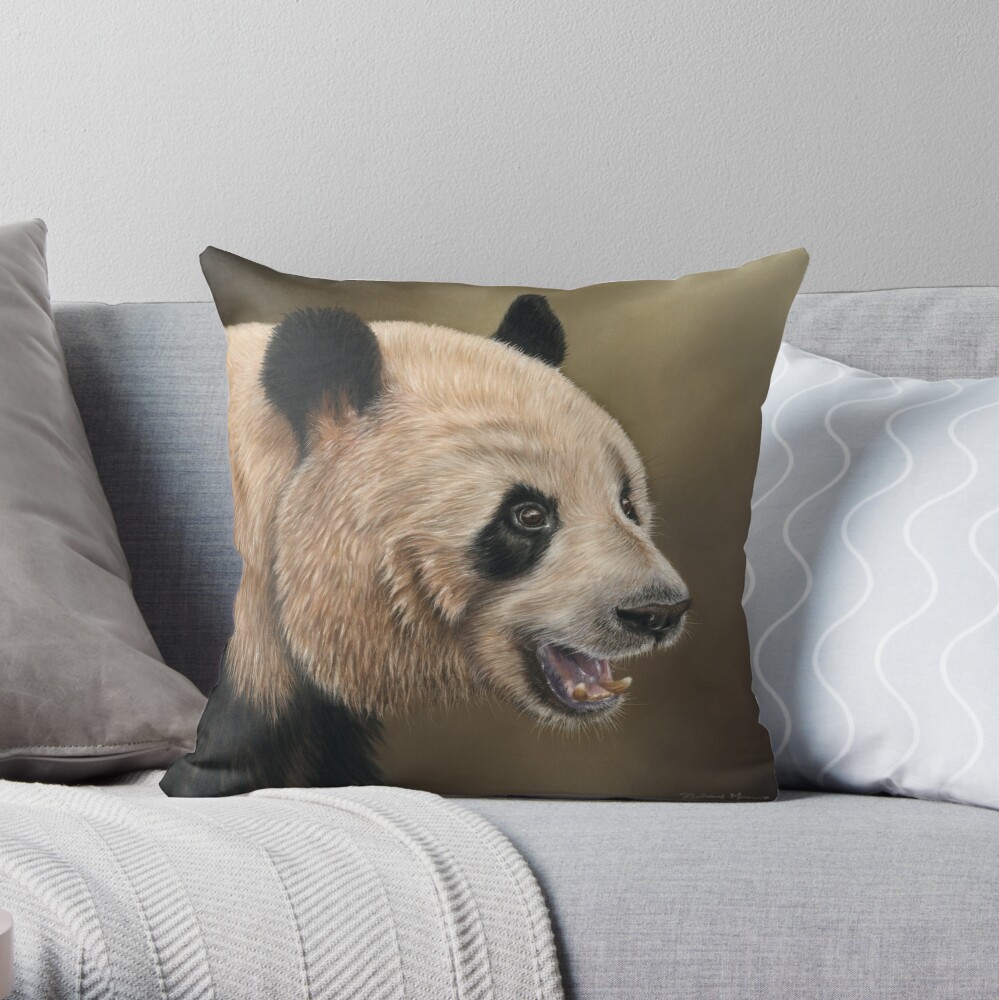Giant Panda Throw Pillow