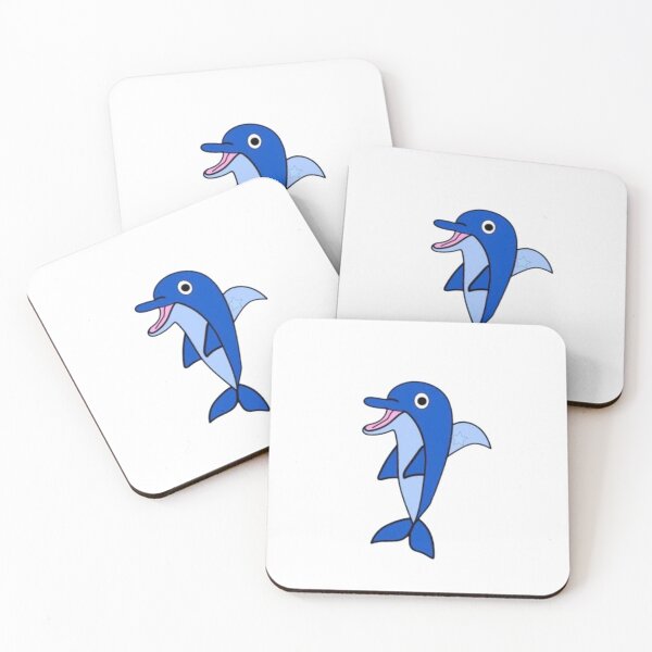 Item preview, Cute Blue Dolphin designed and sold by TheCutesyDoodle.