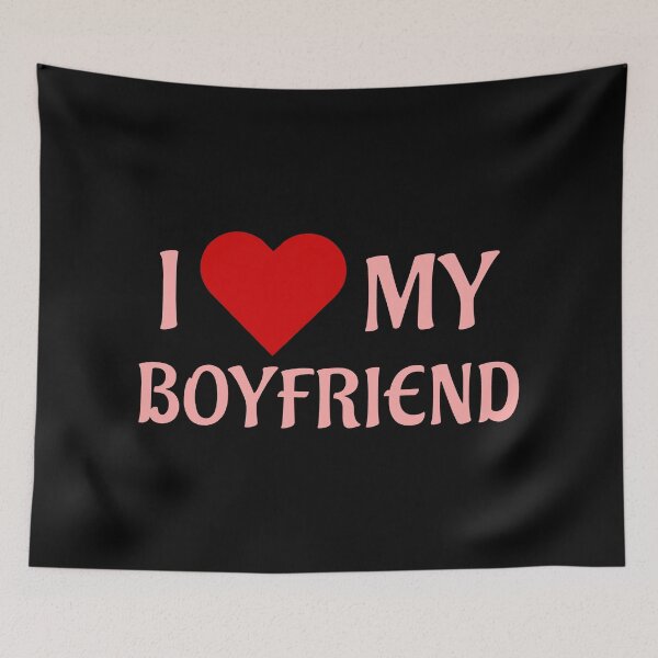 Item preview, love heart my boyfriend romance valentines pink designed and sold by Gossip Rag.