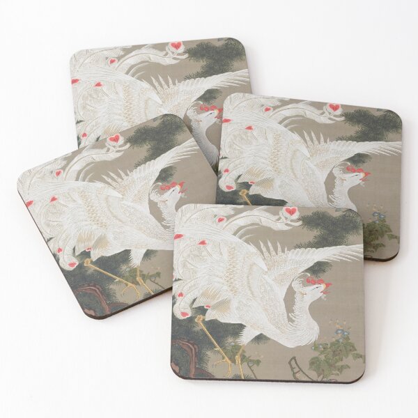 Item preview, Jakuchū/Old Pine Tree and White Phoenix「老松白鳳図」 designed and sold by LOVEandPIECE-JP.