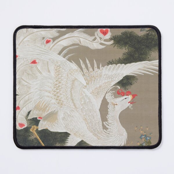 Item preview, Jakuchū/Old Pine Tree and White Phoenix「老松白鳳図」 designed and sold by LOVEandPIECE-JP.