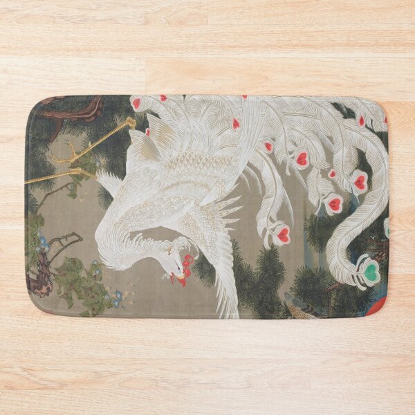 Item preview, Jakuchū/Old Pine Tree and White Phoenix「老松白鳳図」 designed and sold by LOVEandPIECE-JP.