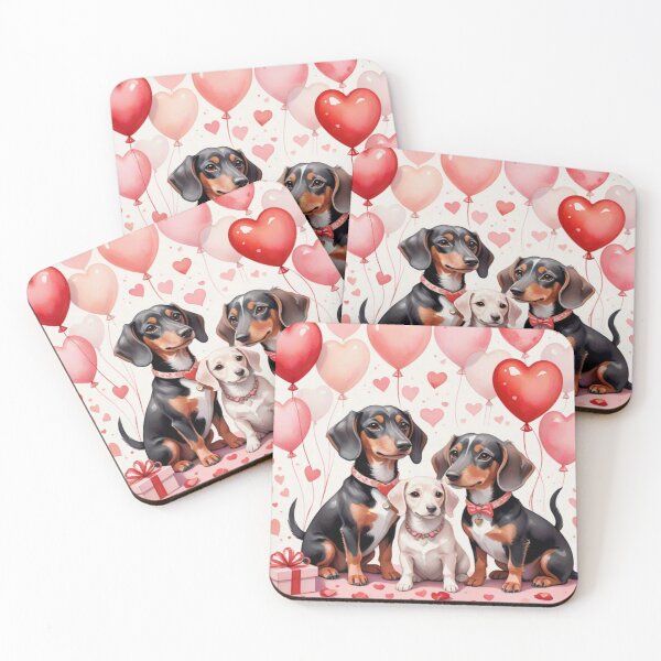 Item preview, Dachshunds Valentines designed and sold by Wags & Tails.