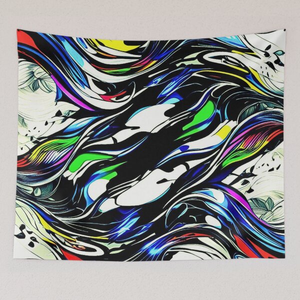 Item preview, Vibrant Abstract Camo Colourful Psychedelic Fluid Camouflage Art designed and sold by CamouflageLab.