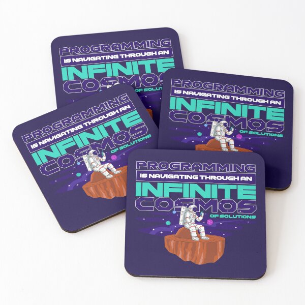 Item preview, Programming is navigating through an infinite cosmos of solutions. Tech culture designed and sold by Dizartico.