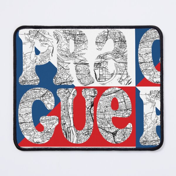 Item preview, Prague City Map Typography – Czech Republic Travel Art with Flag designed and sold by Michael van der Hoorn.
