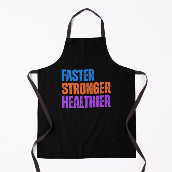 Item preview, Fitness and Gym: FASTER STRONGER HEALTHIER designed and sold by Artflow Pixel Studios.