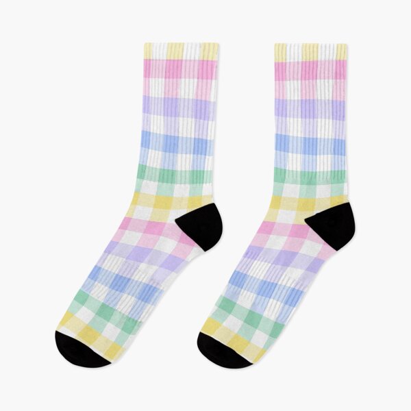 Item preview, pastel plaid rainbow retro gingham designed and sold by Gossip Rag.