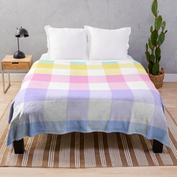 Item preview, pastel plaid rainbow retro gingham designed and sold by Gossip Rag.