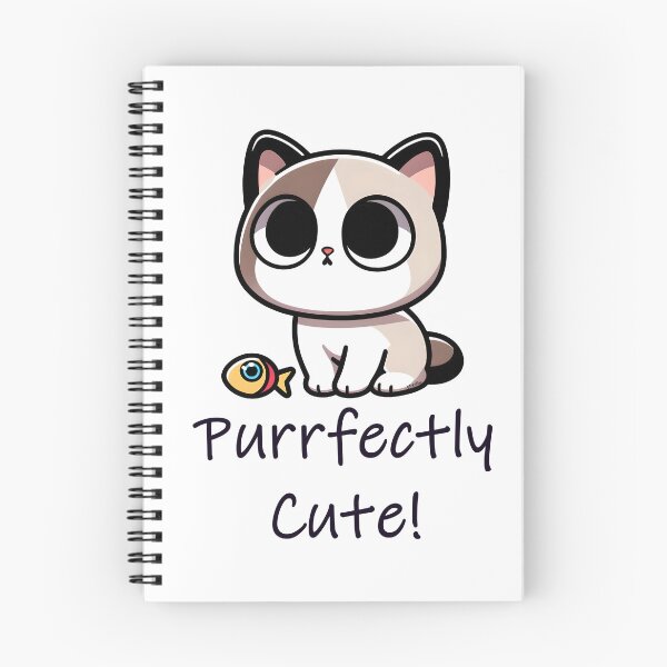 Item preview, Adorable Kawaii Cat Purrfectly Cute Cartoon designed and sold by StickaTime.