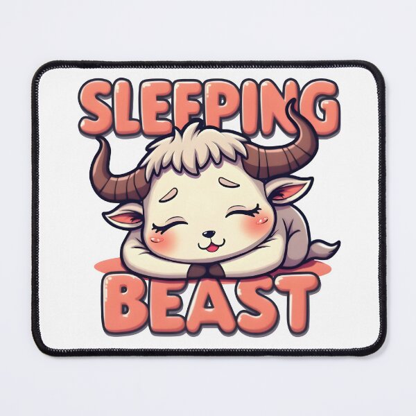 Item preview, Sleeping Beast Cute Adorable Cartoon Minotaur designed and sold by Casanova7000.