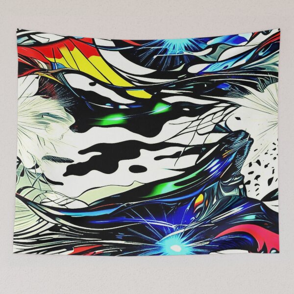 Item preview, Modern Abstract Camo Surreal Swirls and Dynamic Fusion Shapes designed and sold by CamouflageLab.