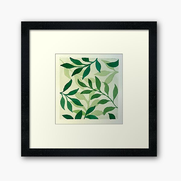 Item preview, Green Watercolor Vines designed and sold by Allison's Painting Studio.