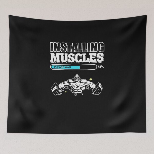 Item preview, Bodybuilding Installing Muscles Please wait designed and sold by StreetArtPro.