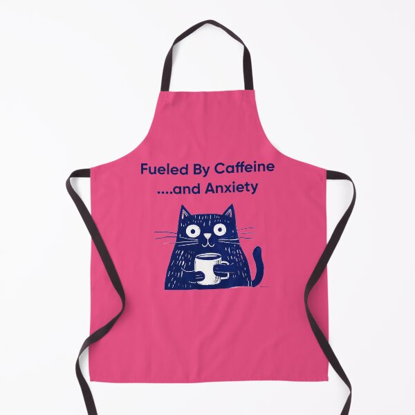 Item preview, Cat Humor: Fueled By Caffeine....and Anxiety designed and sold by Artflow Pixel Studios.