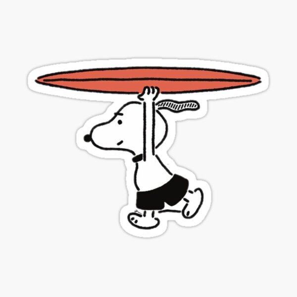 Aperçu de l'œuvre Snoopy le surfeur créée et vendue par Gabycasap.