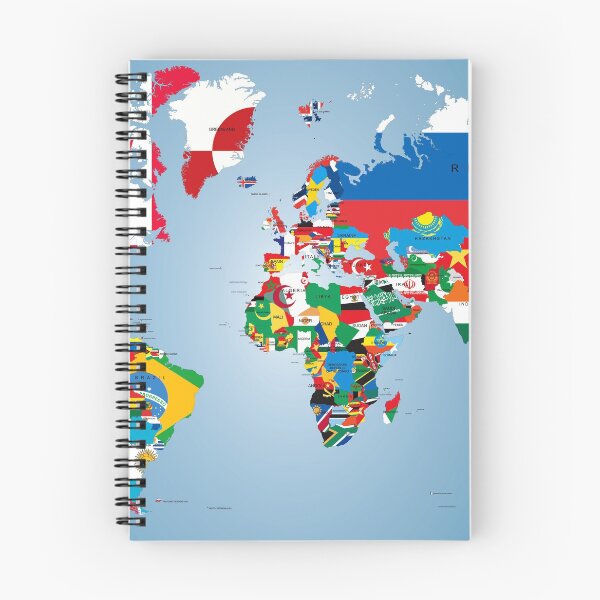 Item preview, Traveler World Map Flags  designed and sold by CroDesign.