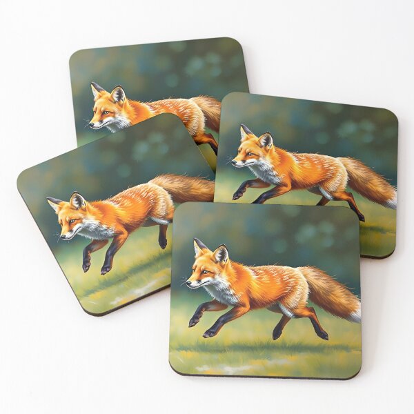 Item preview, Red Fox Oil Painting Style Forest Animal Art designed and sold by kakarikihill.