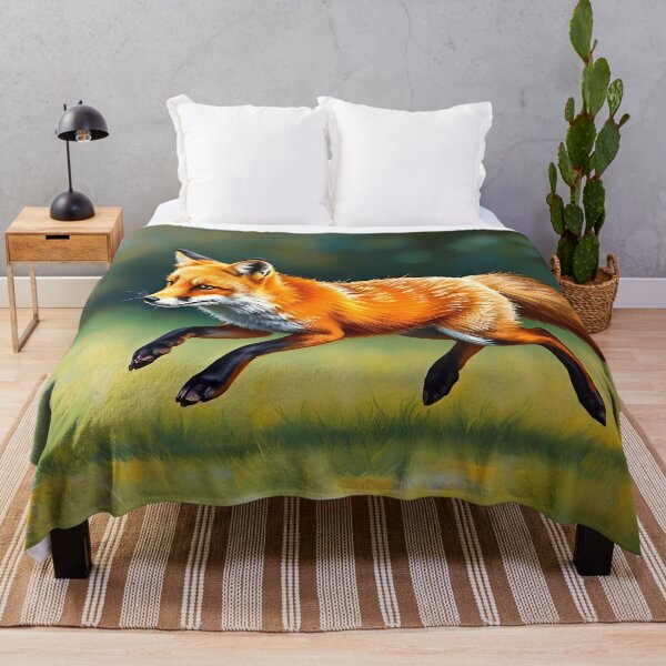 Item preview, Red Fox Oil Painting Style Forest Animal Art designed and sold by kakarikihill.