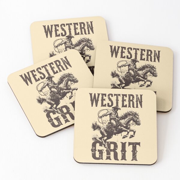 Item preview, Western Grit Horse and Cowboy designed and sold by Artflow Pixel Studios.