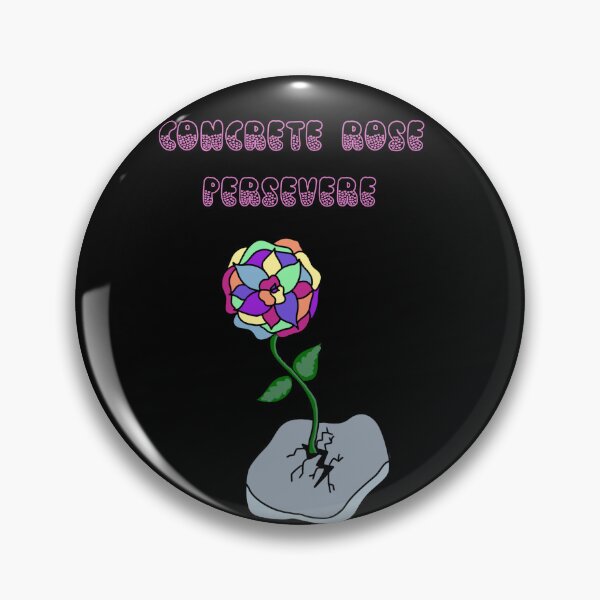 Item preview, Concrete rose persevere designed and sold by WhimsyHeartArt.