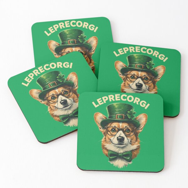 Item preview, St. Patrick's Day Irish Leprecorgi Dog designed and sold by Artflow Pixel Studios.