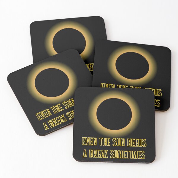 Item preview, Even the sun needs a break sometimes - solar eclipse design designed and sold by PHRASEandSTYLE.