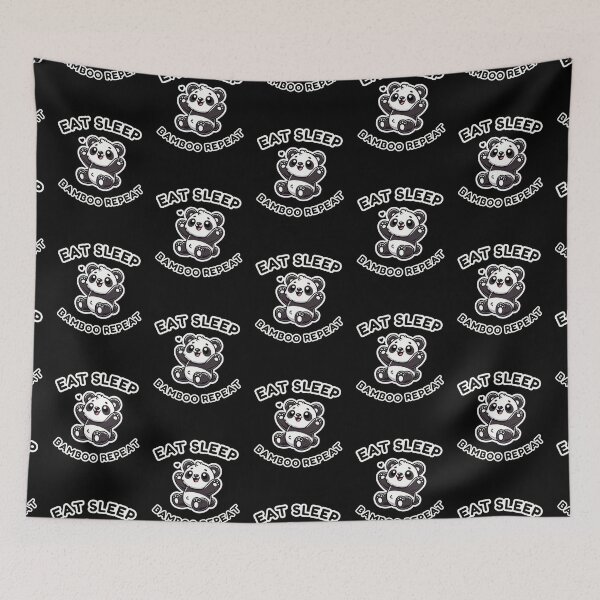 Item preview, Eat Sleep Bamboo Repeat designed and sold by LewpyG.
