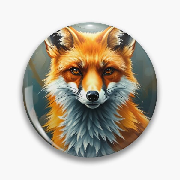 Item preview, Stylized Red Fox Oil Painting Style Forest Animal designed and sold by kakarikihill.