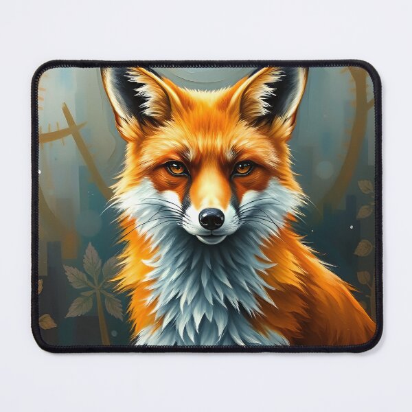 Item preview, Stylized Red Fox Oil Painting Style Forest Animal designed and sold by kakarikihill.