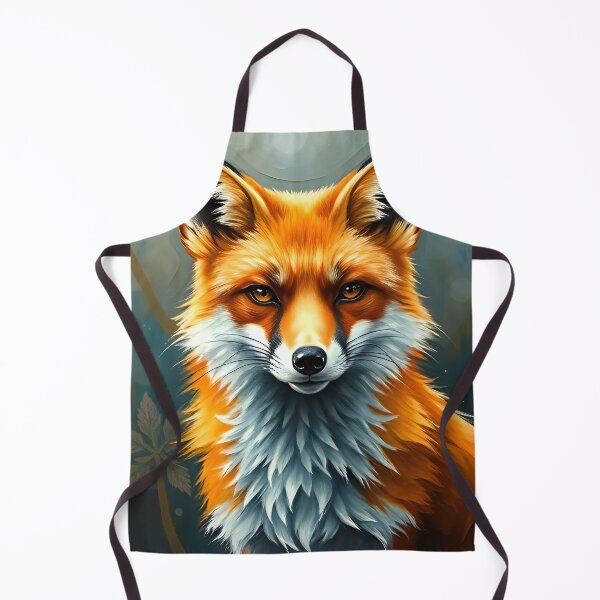 Item preview, Stylized Red Fox Oil Painting Style Forest Animal designed and sold by kakarikihill.