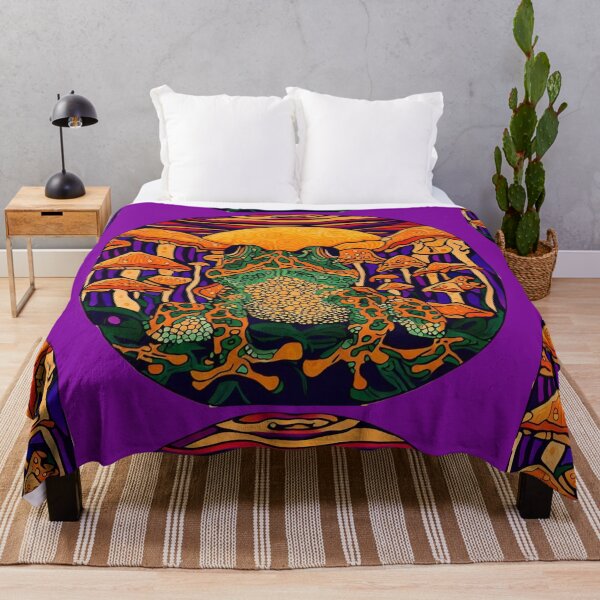Item preview, Circle Retro Sunset Frog Gorgeous Retro Sunset Klimt Frog designed and sold by CristalleLisa.