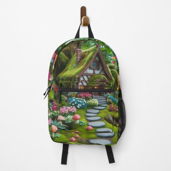 Artikelvorschau, Gnome Gartenhaus in einem Zauberwald Bäume Folklore Fabeln, Romantasy entworfen und verkauft von TheTimeTaxi.