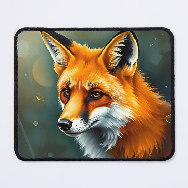 Item preview, Red Fox Portrait Oil Painting Style Forest Animal designed and sold by kakarikihill.