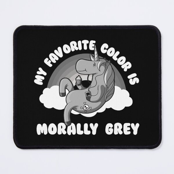 Item preview, Morally Grey unicorn (US spelling) designed and sold by messy-nessie.