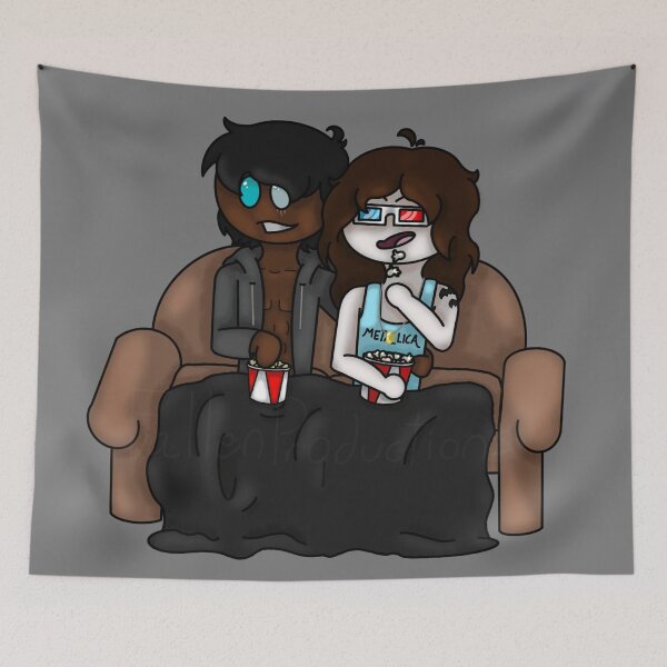 Item preview, "Movie Night" Alec and Joseph - Lonely Vampire Valentine's Day designed and sold by Fallen-101.