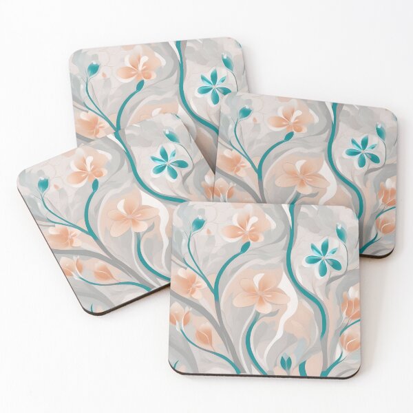 Item preview, Curves and Flowers Pastel Colors designed and sold by Ciervo Primavera.