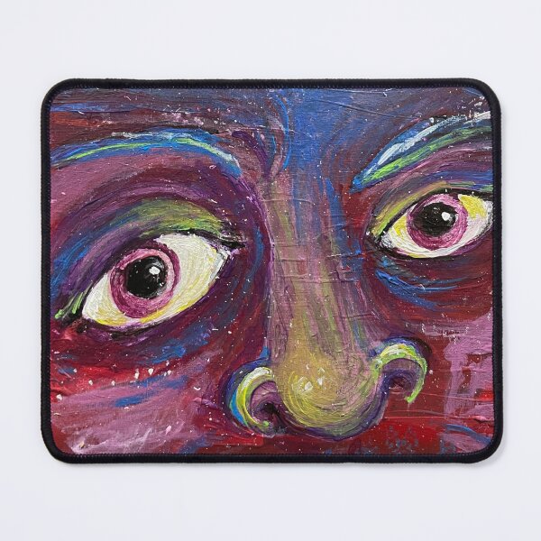 Item preview, A Most Interesting Face Print (blue & purple) designed and sold by Sparkleweather.
