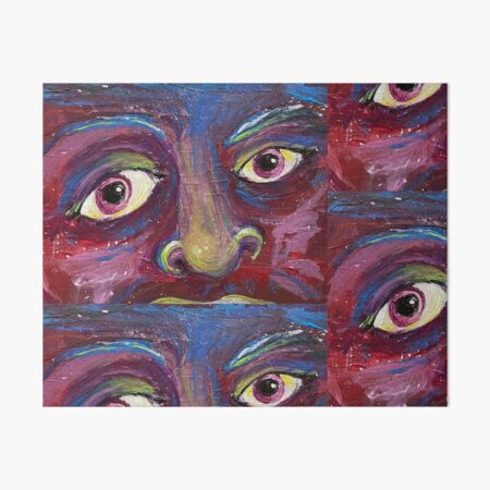 Item preview, A Most Interesting Face Print (blue & purple) designed and sold by Sparkleweather.