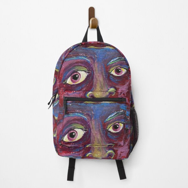 Item preview, A Most Interesting Face Print (blue & purple) designed and sold by Sparkleweather.