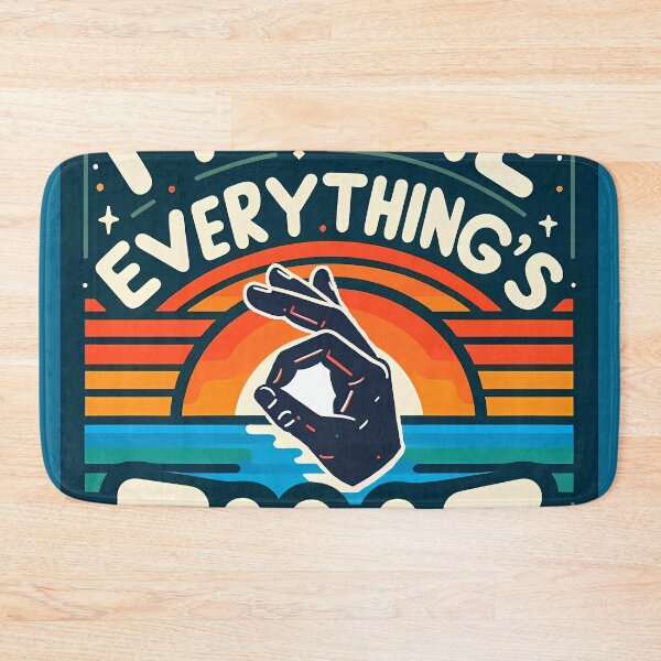 Item preview, I'm fine, everything's fine, typography designed and sold by maxmaj.