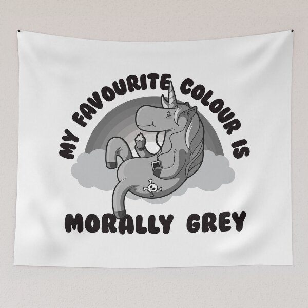 Item preview, Morally Grey unicorn (UK spelling) designed and sold by messy-nessie.