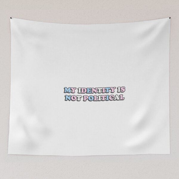 Item preview, my identity is not political - transgender pride flag designed and sold by wordswithfonts.