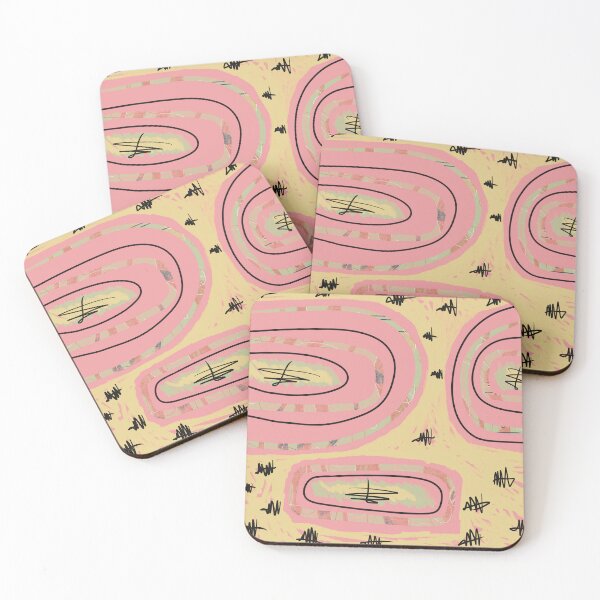 Item preview, Spiral, ellipse, helix + pink on yellow designed and sold by Roco47.