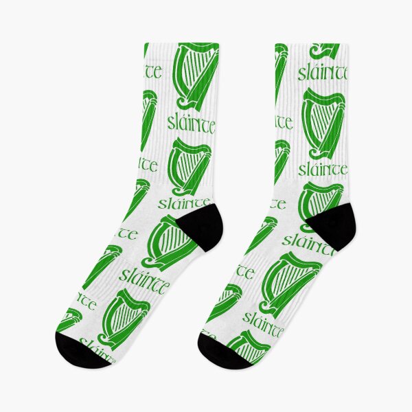 Item preview, Sláinte Gaelic Irish St Patrick’s Day Ireland Eire Harp St. Paddy’s Humor  designed and sold by Bad Kitty Designz.