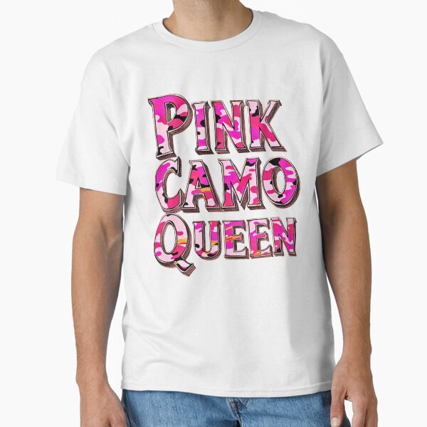 Item preview, Stylish Pink Camo Queen Trendy Camouflage Text Design designed and sold by CamouflageLab.