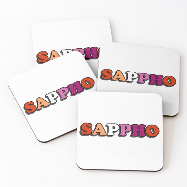 Item preview, sappho - lesbian pride flag designed and sold by wordswithfonts.
