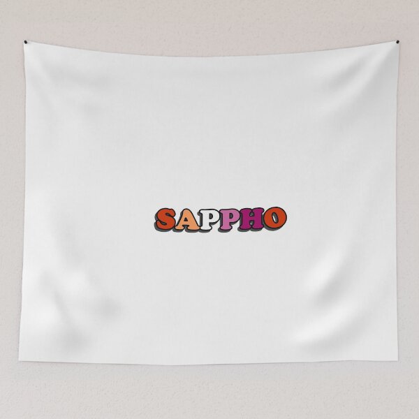 Item preview, sappho - lesbian pride flag designed and sold by wordswithfonts.