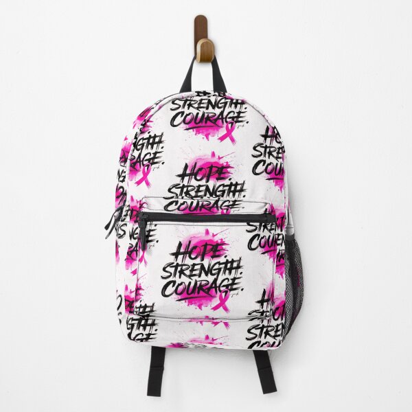 Item preview, Hope Strength Courage Pink Ribbon Breast Cancer Awareness designed and sold by Taans-Creation.